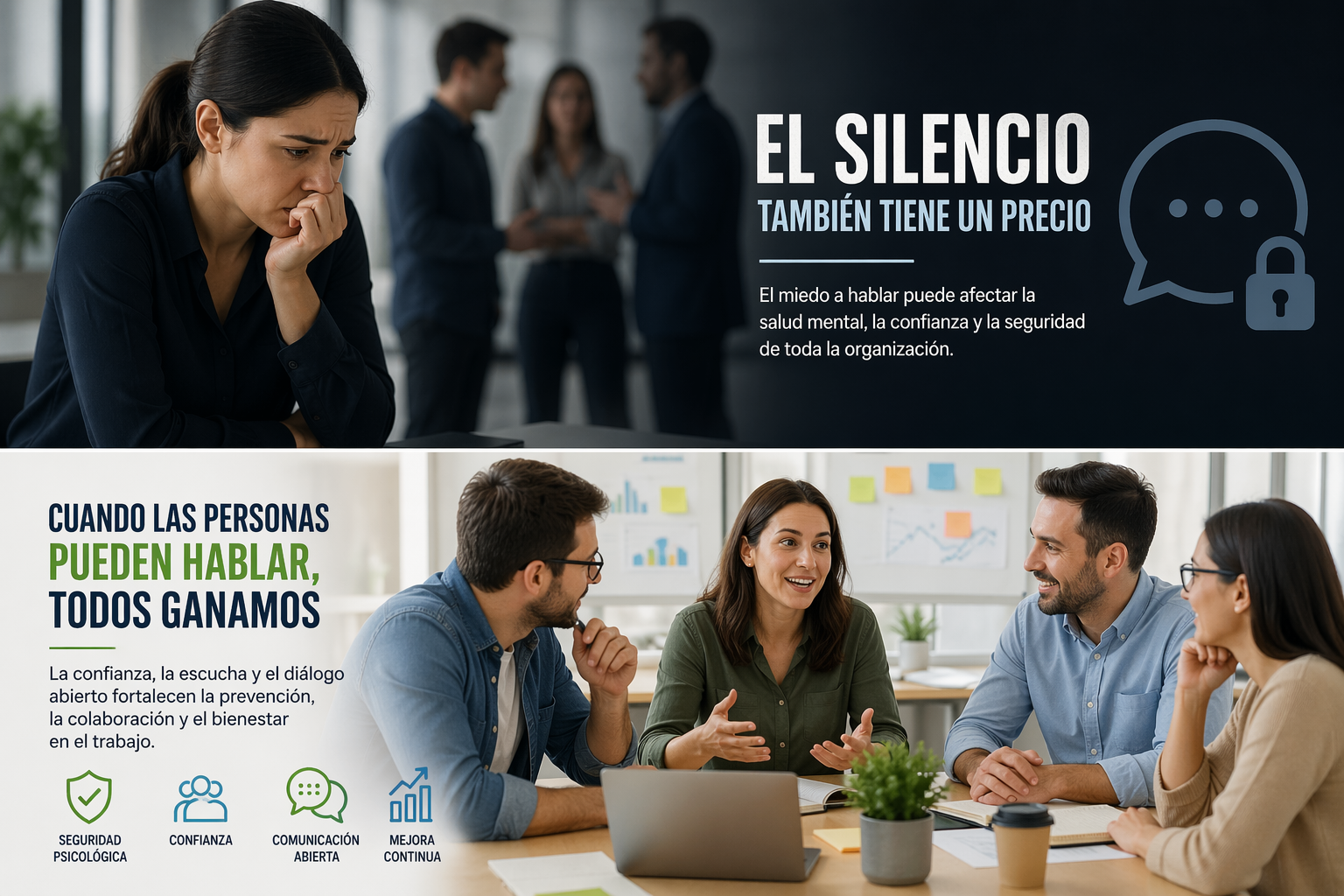 Silencio organizacional y miedo a hablar en el trabajo como riesgo psicosocial