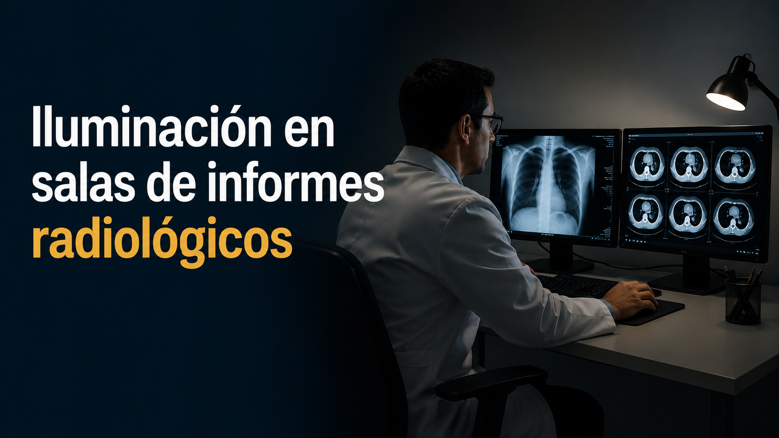 Iluminación en salas de informes radiológicos: criterios diferenciados de iluminancia según la tarea